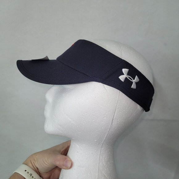 Under Armour Hat Womens OS Visor Blue Style 1295137 AP Logo Golf Tennis - Picture 3 of 10